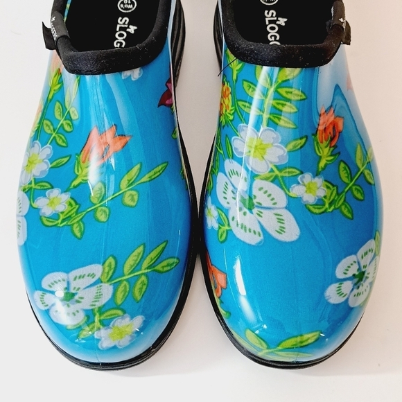 Sloggers Rain & Garden Spring Floral Slip On Waterproof Shoes - Picture 2 of 9